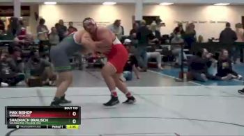 285 lbs Quarterfinal - Max Bishop, Wabash College vs Shadrach Brausch, Wilmington College (oh)