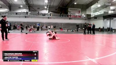 112 lbs 1st Place Match - Mackinzie Brewer, Eierman Elite Wrestling Club vs Ashton Mayes, Nixa High School Wrestling