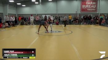 113-116 lbs Semifinal - Gabby Ruiz, Powhatan Youth Wrestling Club vs Hailey Turner, Virginia Team Predator