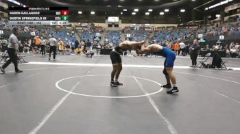 165 lbs Cons. Round 3 - Dustin Springfield Jr, Ottawa University vs Kaden Gallagher, Murray State