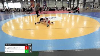 60 lbs Rr Rnd 1 - Evan Lichtenwalner, The Hunt Wrestling Club Black vs Dane Bova, All American Wrestling Club