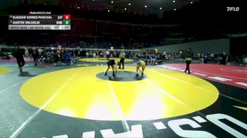 6A Boys 132 lbs Cons. Round 2 - Eleazar Gomez-Pascual, Jefferson (Portland) Boys vs Austin Wilhelm, Newberg Boys