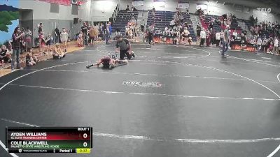 55/60 Quarterfinal - Ayden Williams, KC Elite Training Center vs Cole Blackwell, Palmetto State Wrestling Acade