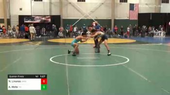 126 lbs Quarterfinal - Noah Linares, Unnattached vs Avelino Mota, The Community
