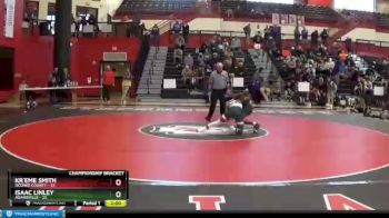 132 lbs Quarterfinals (8 Team) - Isaac Linley, Adairsville vs Kr`eme Smith, Oconee County