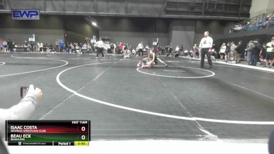 85 lbs Cons. Semi - Isaac Costa, Wamego Wrestling Club vs Beau Eck, Brawlers