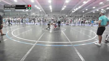 95 lbs Rr Rnd 2 - Coleson Santi, All-American Wrestling Club Blue vs Daylin Fraley, Ohio Gold