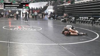 1-5A 132 1st Place Match - Ashlyn Coleman, Weaver vs Katelyn Robertson, Alexandria HS