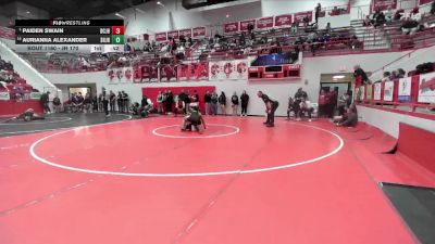 JH 170 lbs Cons. Semi - Paiden Swain, DEL CITY JH vs Aurianna Alexander, Shawnee JH