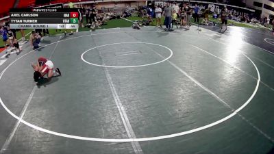 56-59 lbs Champ. Round 1 - Axel Carlson, Idaho vs Tytan Turner, Utah