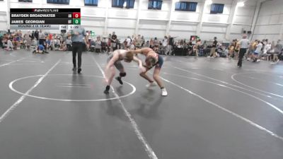 113 lbs Round 2 (6 Team) - Brayden Broadwater, All American vs James Georgian, Ohio Titan