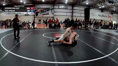 92 kg Champ. Round 2 - Jackson Van Kley, West Point Wrestling Club vs Kael Wisler, Michigan Wrestling Club
