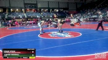 2A-126 lbs Quarterfinal - Carter Woodall, Cook vs Colby Stock, Fellowship Christian School