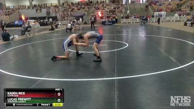 AA 132 lbs Cons. Round 2 - Lucas Prewitt, Anderson County vs Kaden Rice, Cleveland