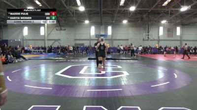 180 lbs Cons. Round 2 - Danyia Werner, Buena Vista vs Maddie Pulis, Cornell College