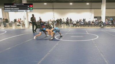 90 lbs 7th Place - Bradey Bleich, PA vs Zander Melendez, CA