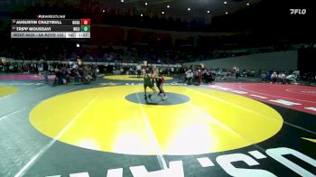 6A Boys 132 lbs Champ. Round 1 - Tripp Moussavi, West Linn Boys vs Augustin Crazybull, North Salem Boys