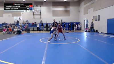 84-88 lbs 2nd Place Match - Cooper Hennefer, Declo Stingers vs Aisea Tabakece, Sublime Wrestling Academy