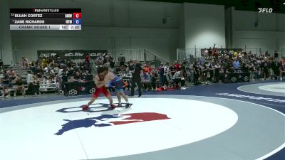 Champ. Round 1 - Elijah Cortez, Gilroy High School Wrestling vs Zane Richards, Illinois RTC/ Titan Mercury Wrestling Club (TMWC)