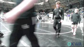 80 lbs Round Of 16 - Reilas Sanchez, Locust Grove Youth Wrestling vs Ryker Hushbeck, Verdigris Youth Wrestling