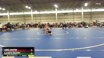 55 lbs Semifinal - Elizabeth Graeber, Idaho Gold Wrestlling vs Lainey Shaffer, Clearwater Valley USA