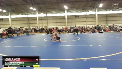 55 lbs Semifinal - Elizabeth Graeber, Idaho Gold Wrestlling vs Lainey Shaffer, Clearwater Valley USA