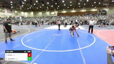 86 lbs Round Of 16 - Tristan Alves, Spring Hills Wrestling vs Aiden Quezada, Predators WC