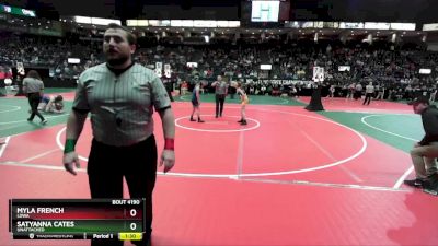 86 lbs Quarterfinal - Myla French, LDWA vs Satyanna Cates, Unattached