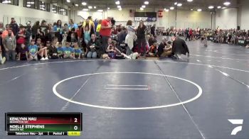 76 lbs Quarterfinal - Noelle Stephens, Dakota WC vs Kenlynn Nau, Beaverton WC