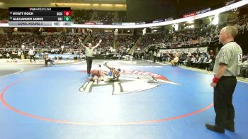 II-124 lbs Cons. Round 2 - Wyatt Rock, Duanesburg/Schoharie vs Alexander James, Horace Mann School