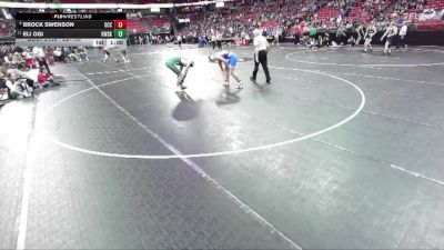 D2-190 lbs Cons. Round 1 - Eli Ogi, Kewaskum vs Brock Swenson, Saint Croix Central