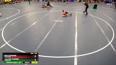 105 lbs Cons. Round 3 - Colton Tapper, Minnesota vs Ian Leonard, Minnesota