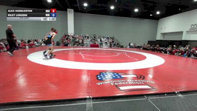 106 lbs Alex Huddleston, Team Indiana Gold vs Riley Longdin, Wisconsin Red