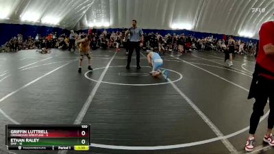 100 lbs Round 2 (8 Team) - Ethan Raley, OMP vs Griffin Luttrell, Crossroads Wrestling