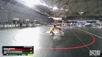 2A 126 lbs Quarterfinal - Evan Benitez, Grandview vs Nicholas Richardson, Foss