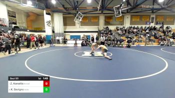 138 lbs Quarterfinal - Zackary Kanaitis, RHAM vs Kevin Sevigny, Notre Dame-West Haven