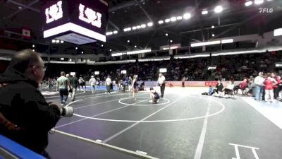 Girls 130 lbs Champ. Round 3 - Lindy Strowbridge, Rogers (Puyallup) (Girls) vs Lavender Douglas, East Jefferson (Girls)