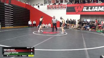 125 lbs Cons. Round 1 - Addison Skipton, Muscatine vs Skyler Hoyt, Iowa Valley, Marengo