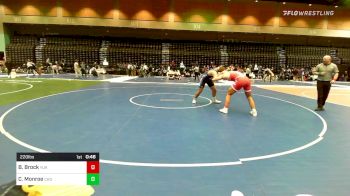 220 lbs Consi Of 16 #2 - Brayden Brock, Yukon vs Corey Monroe, Choctaw