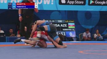 65 kg 1/8 Final - Bowen Bassett, United States vs Bashir Verdiyev, Azerbaijan