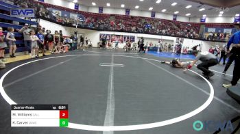 92 lbs Quarterfinal - Micah Williams, Carl Albert vs Kayden Carver, Deer Creek Wrestling Club