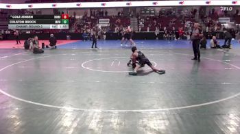 113 lbs Champ. Round 2 - Colston Brock, Mountain View vs Cole Jensen, Rocky Mountain