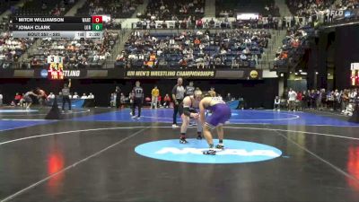 285 lbs Quarterfinal - Mitch Williamson, Wartburg vs Jonah Clark, Loras
