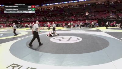 140 lbs Cons. Sub-quarters - Lillian Lampe, Norwood vs Alanna Smith, Olen. Orange