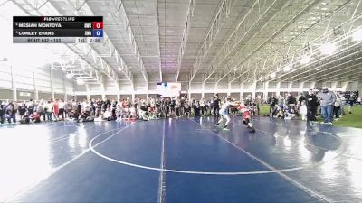 120 lbs Quarterfinal - Mesiah Montoya, Defiant Wrestling Club vs Conley Evans, Sanderson Wrestling Academy