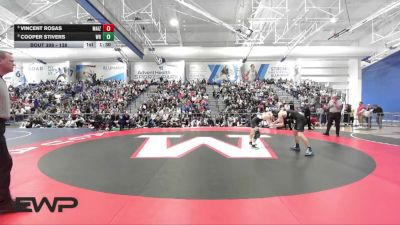 138 lbs 1st Place Match - Cooper Stivers, Washburn Rural vs Vincent Rosas, Maize