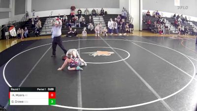 10U - 105 lbs Round 1 - Kole Myers, Albert Gallatin vs Owen Crowe, Southmoreland