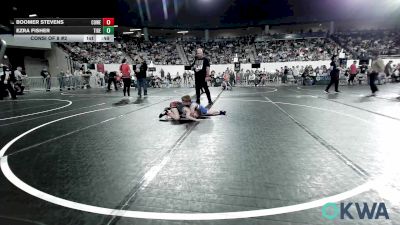 60 lbs Consi Of 8 #2 - Boomer Stevens, Coweta Tiger Wrestling vs Ezra Fisher, Tiger Trained Wrestling
