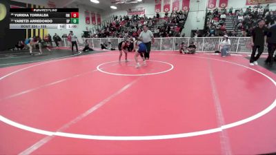 105 lbs Cons. Round 2 - Yaretzi Arredondo, Dos Pueblos vs Yuridia Torralba, Rio Mesa
