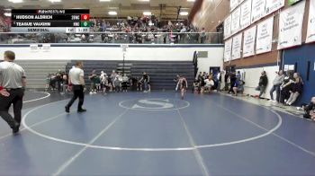 59 lbs Semifinal - Teague Vaughn, Hawk Wrestling Club vs Hudson Aldrich, 208 Badgers Wrestling Club